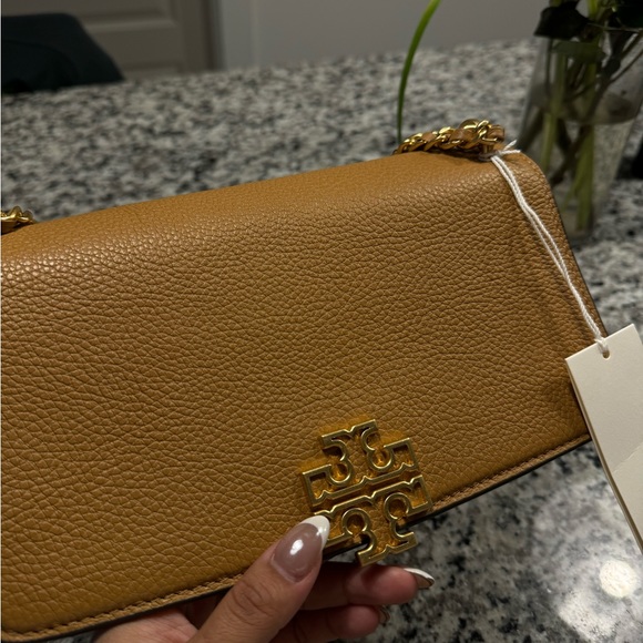 NEW Tory Burch Medium Britten Tiramisu Adjustable Shoulder - Picture 6 of 8